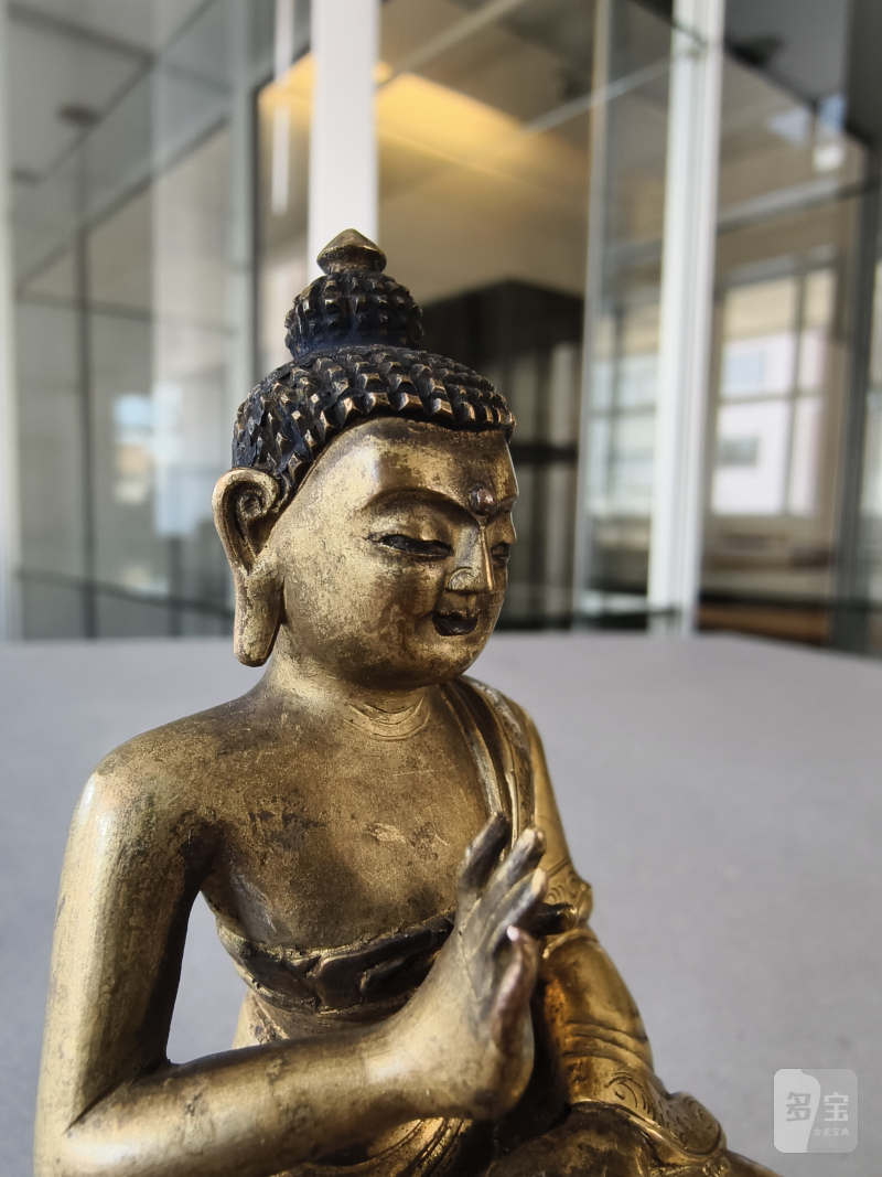 A PART-GILT BRONZE FIGURE OF BUDDHA SHAKYAMUNI - 图17